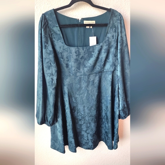 Sachin & Babi x Dillard's NWT Emerald Long Sleeve Mini Baby Doll  Dres… - Picture 3 of 7